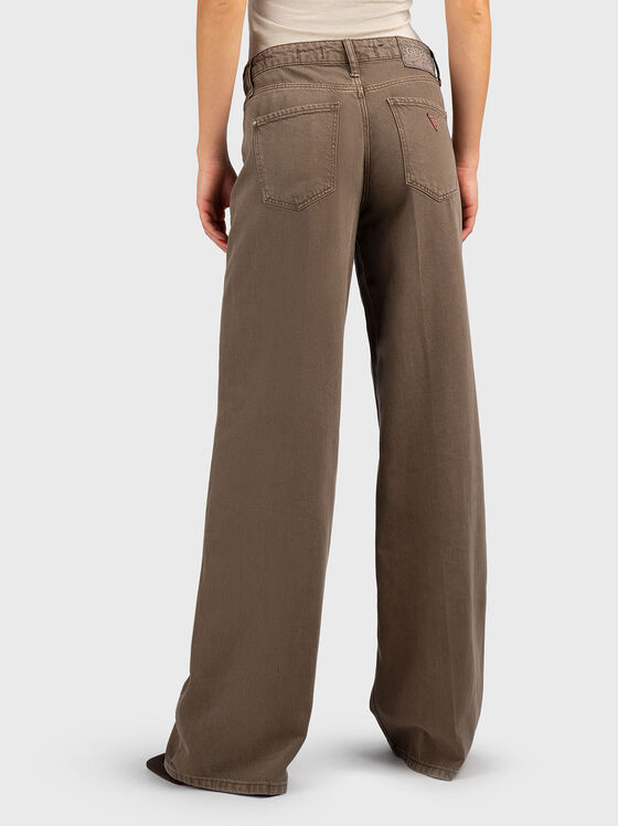 SEXY PALAZZO jeans in beige color - 2