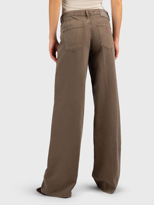 SEXY PALAZZO jeans in beige color - 2