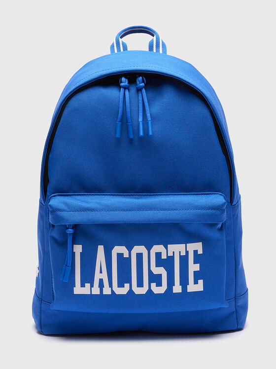 Blue backpack with contrasting logo - 1