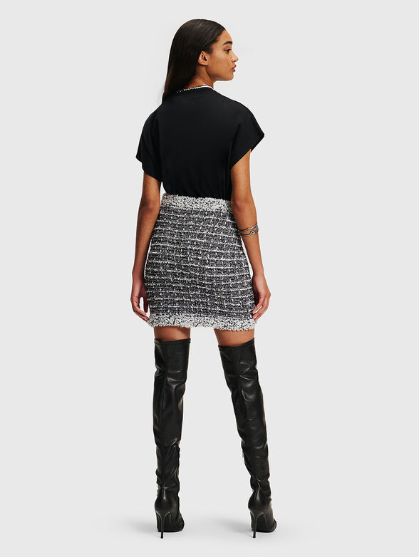 Buckle knit mini skirt  - 2