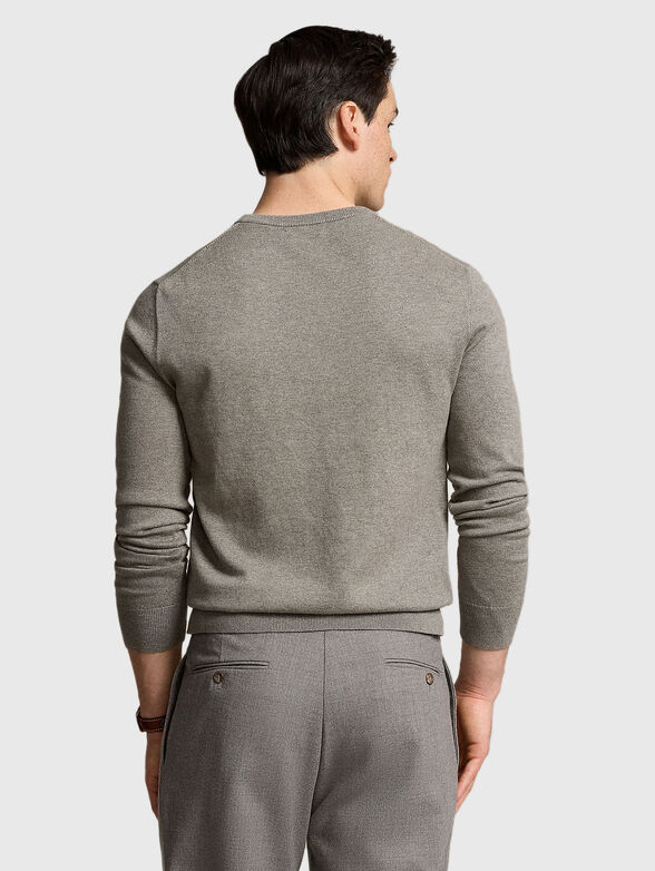 Sweater with logo embroidery  - 3