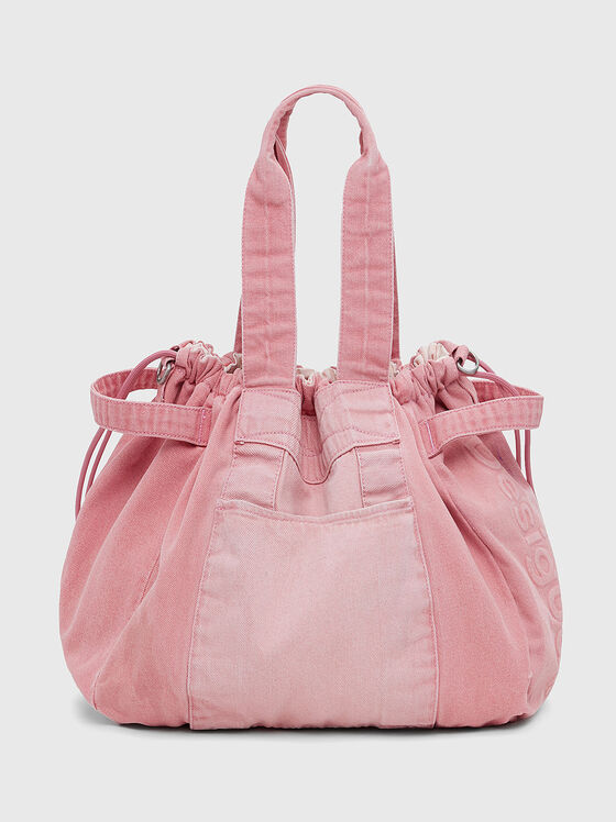 Голяма чанта от текстил с несесер - 1