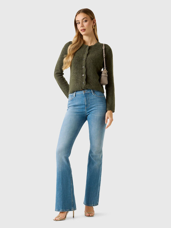 Flared jeans with a washed effect  - 4