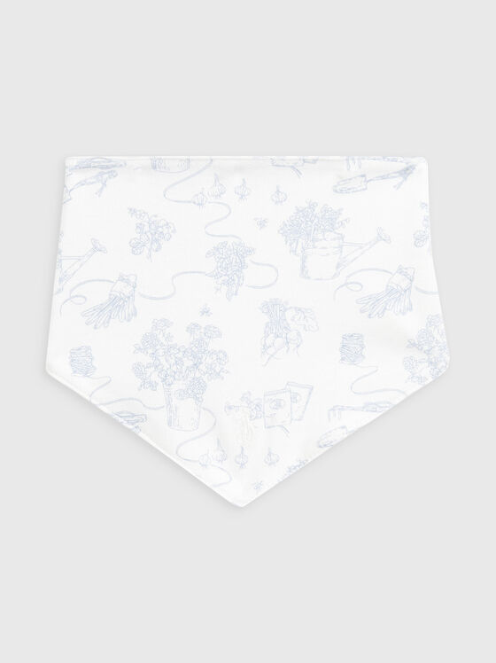 Blue two-faced bib - 1