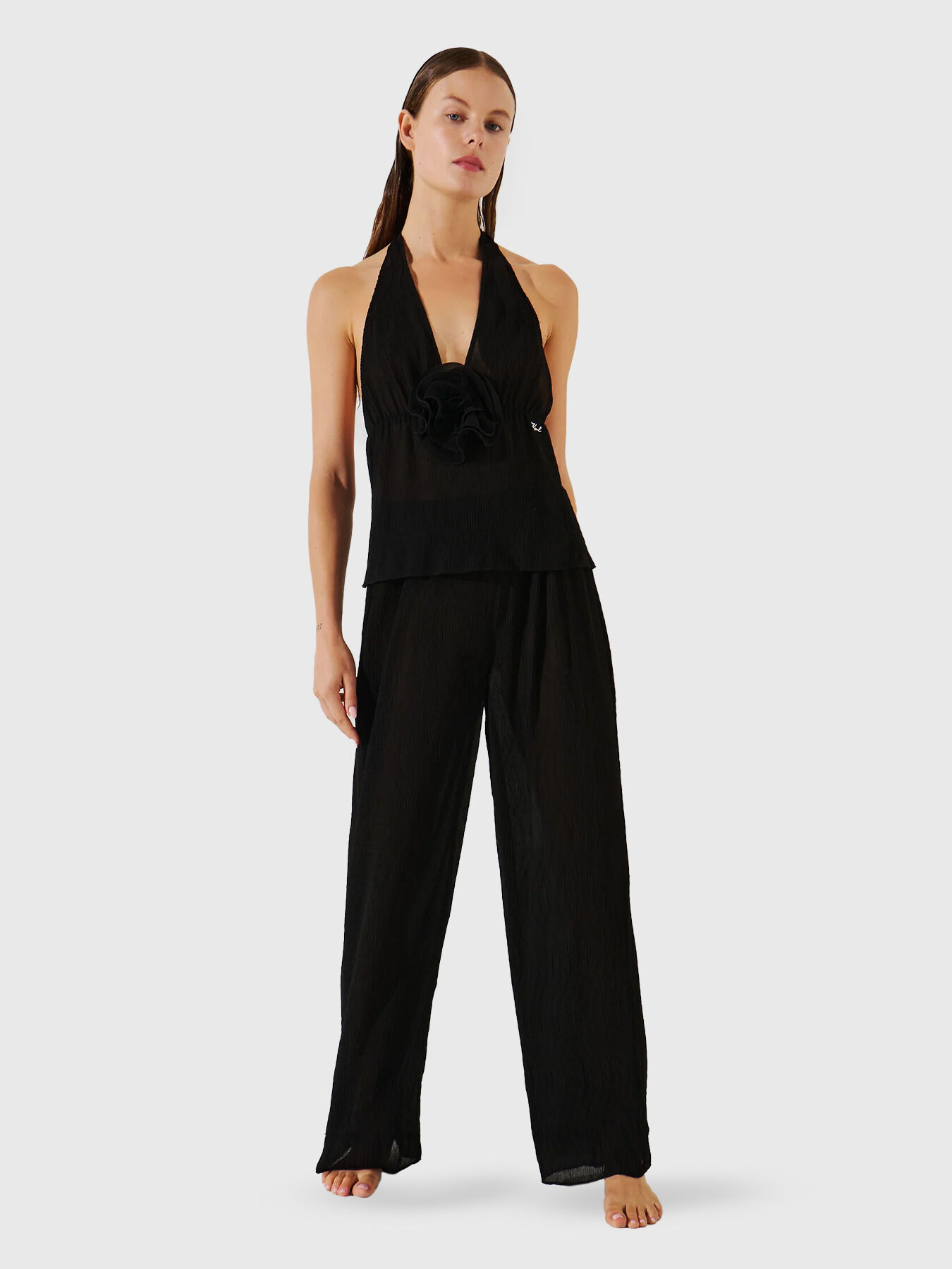 Beach top with accent detail brand Karl Lagerfeld
