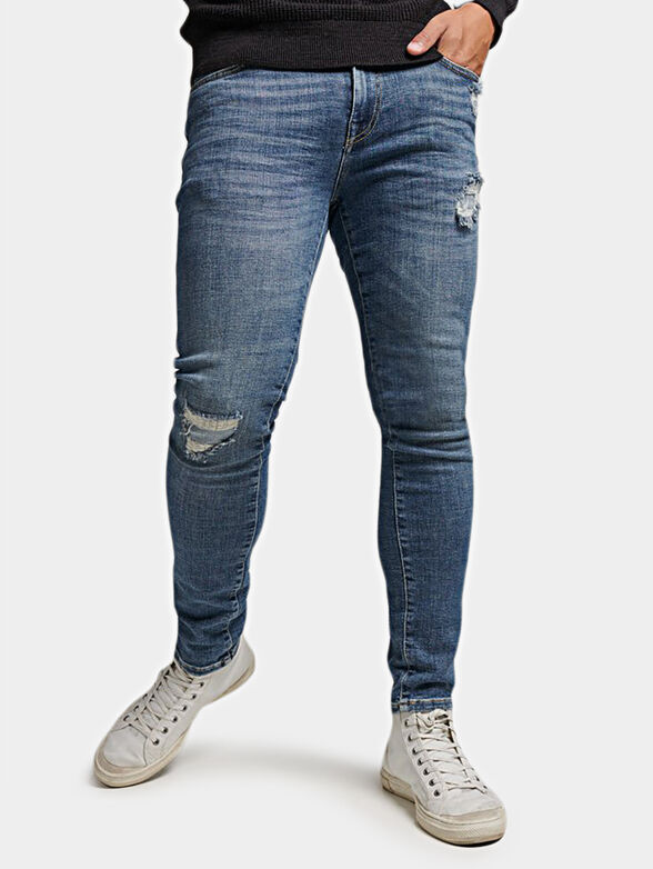 VINTAGE slim jeans in black color - 1