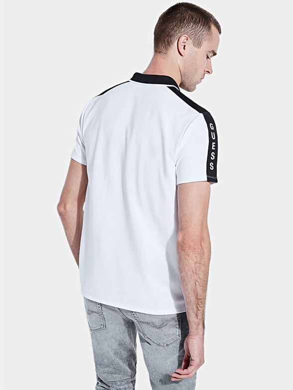 Black polo-shirt with contrasting details - 3