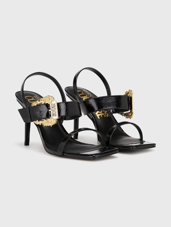 EMILY black heeled sandals - 2