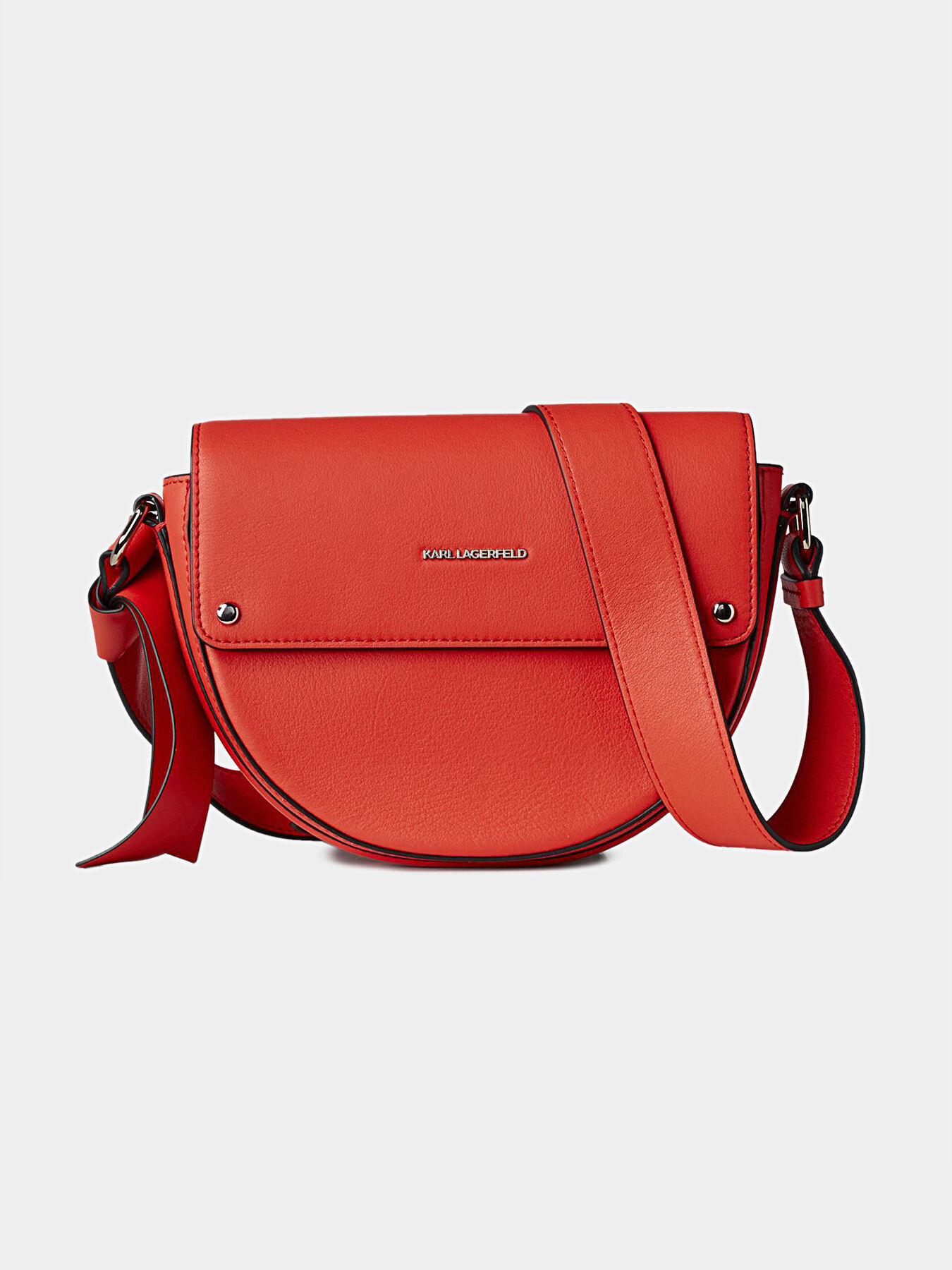 K/IKON Crossbody bag in black color brand Karl Lagerfeld