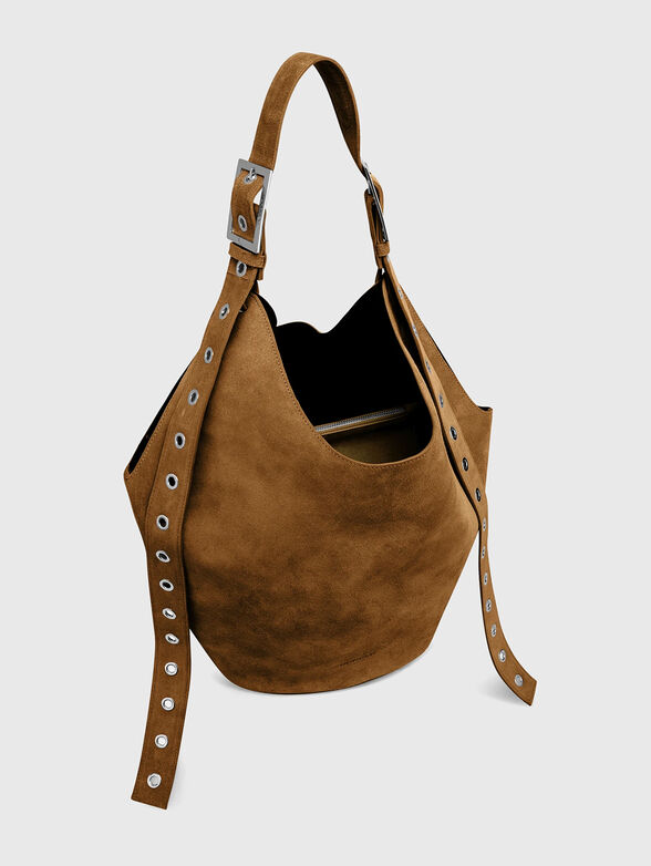 Large leather bag with studs - 4