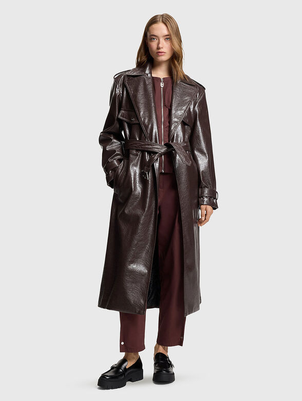 Trench coat with waist belt - 2