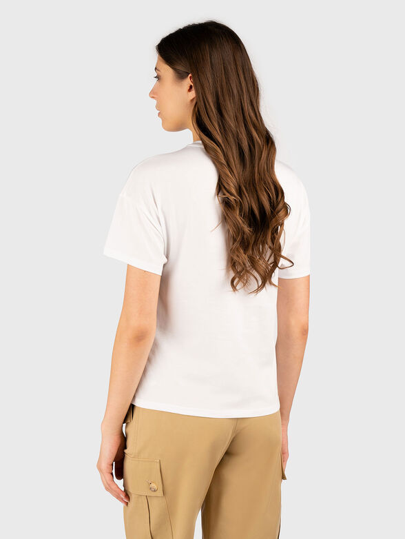 T-shirt with rhinestone monogram  - 2