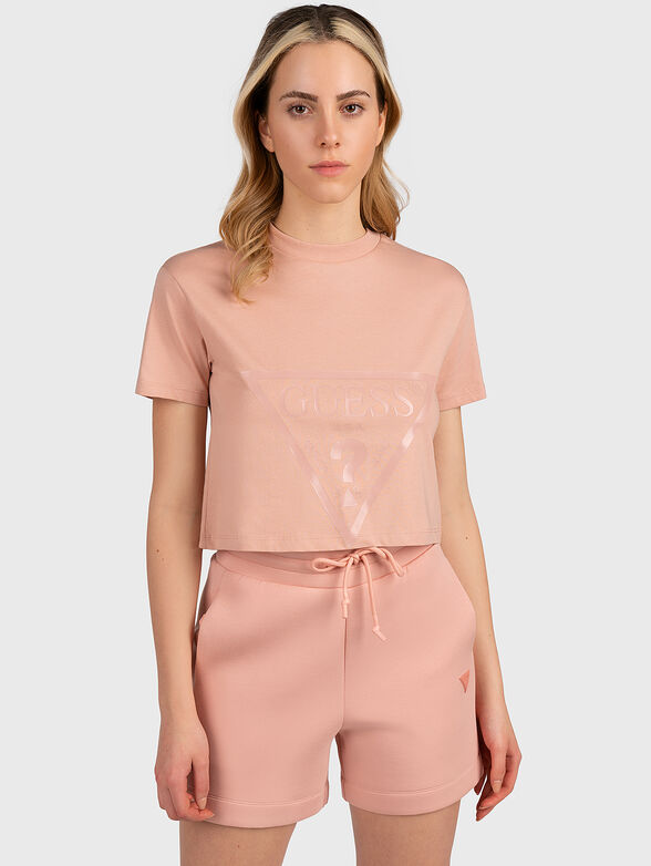 ADELE cropped cotton T-shirt - 1