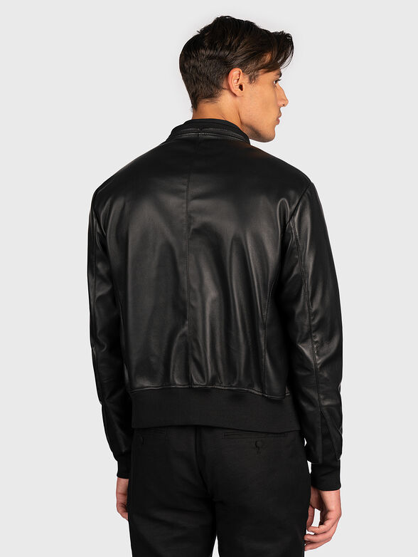 Black leather jacket - 4
