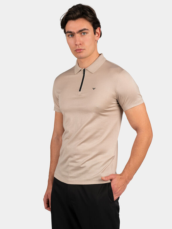 Beige polo shirt - 1