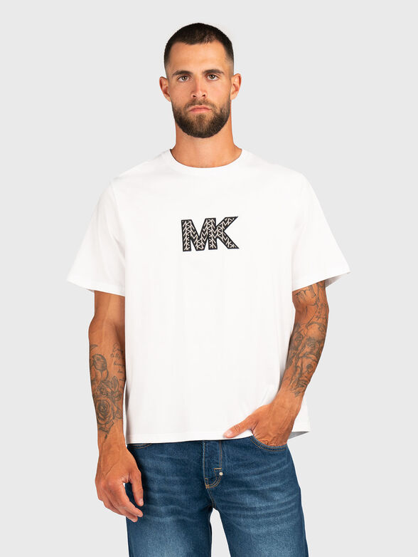 T-shirt with logo detail made of cotton - 1