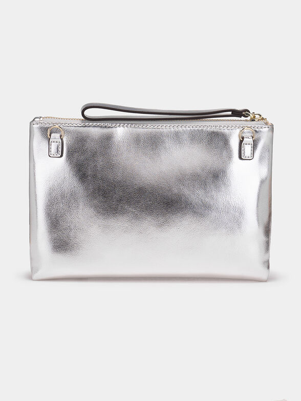 Clutch bag with accent strap - 3