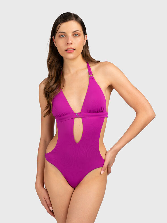 One piece swimsuit with cut-out detail - 1