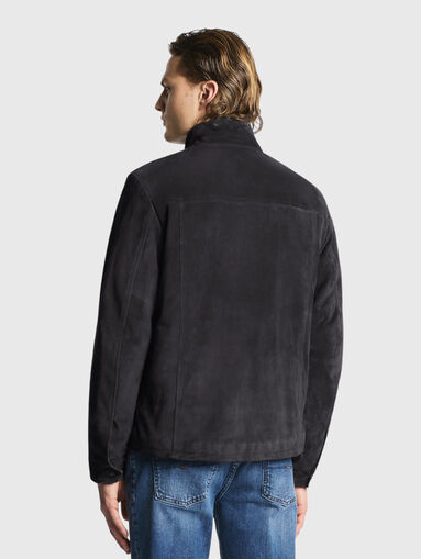Suede jacket with a zip - 3