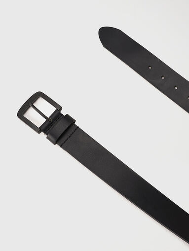 Black leather belt  - 5