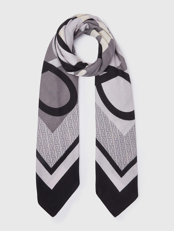 Logo Print Square Scarf - 1