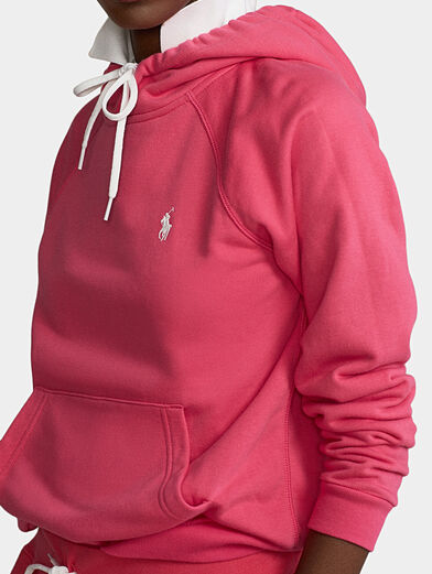 Pink hooded sweatshirt - 3