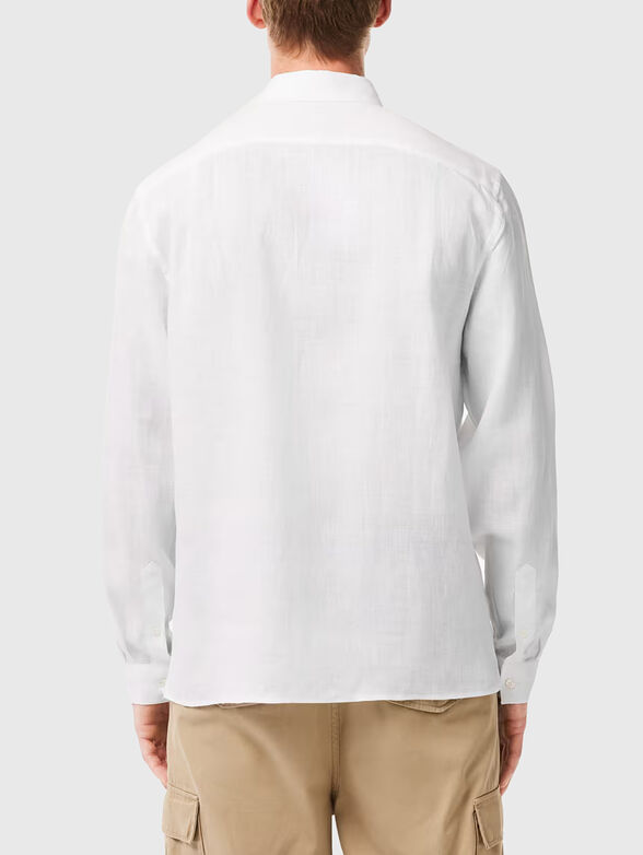 Navy blue linen shirt​ - 3