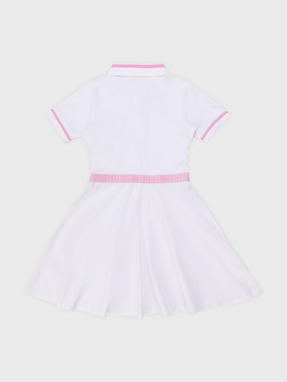 White dress in cotton pique - 2