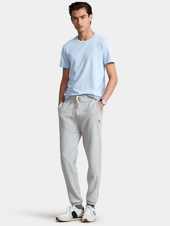 Cotton T-shirt with logo embroidery - 4