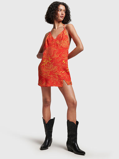 VINTAGE halter neck mini dress - 5