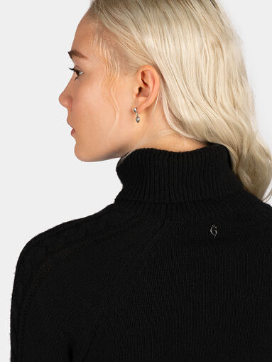 ELISABETH knit dress with turtleneck - 4