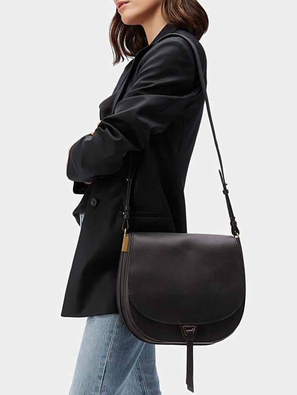 ARPEGE Black leather crossbody bag - 2