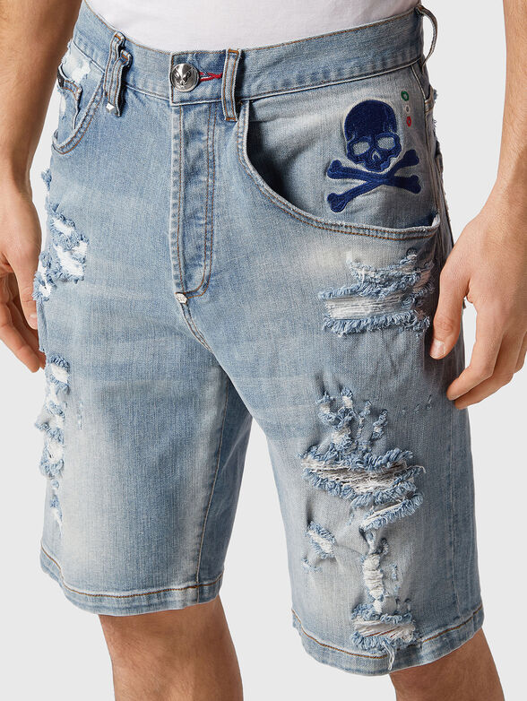 Black denim trousers SKULL&BONES - 3