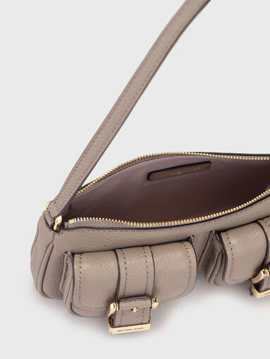 Leather bag with logo detail - 5