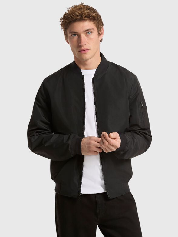 Black bomber jacket - 1