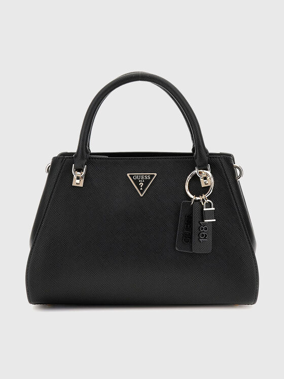 Голяма чанта с дълга презрамка и лого детайл - 1