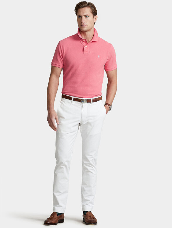 Polo-shirt in coral color - 2