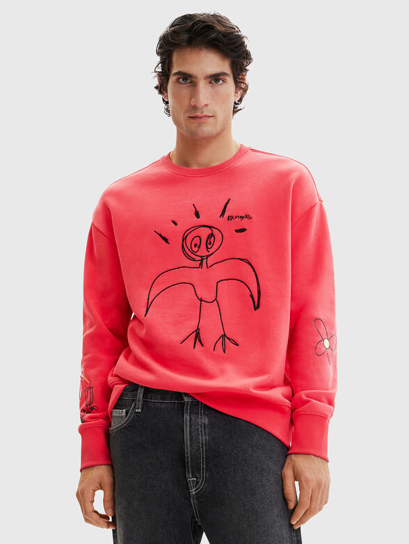 CARLO sweatshirt with print - 1