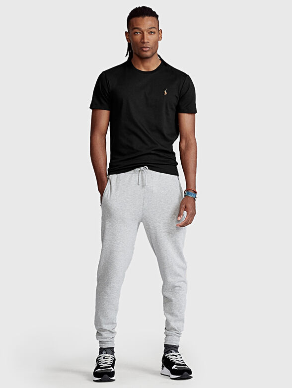 Black tee with logo embroidery - 4