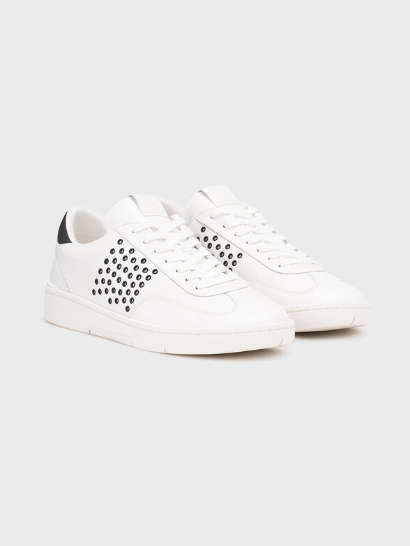 WILTON leather sneakers with eyelets - 2