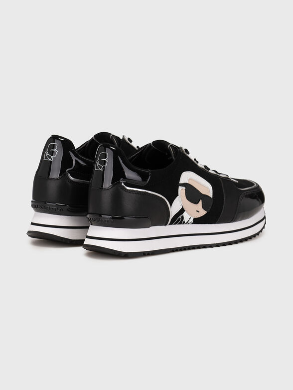 VELOCITA II black leather sneakers - 3