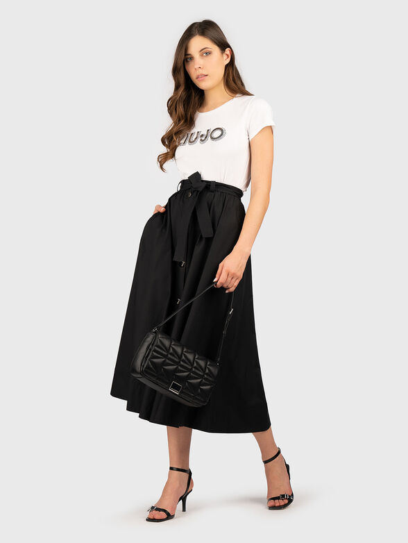 T-shirt with logo rhinestones - 2