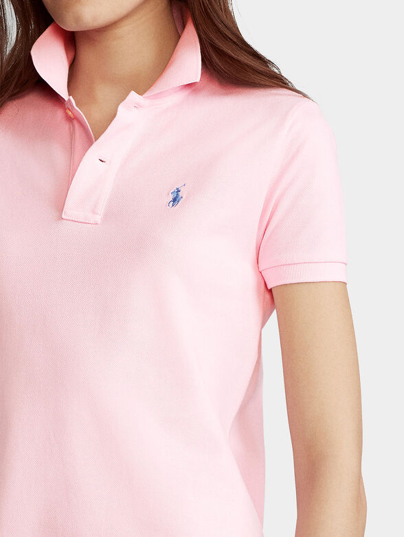 Pink dress with logo element - 3