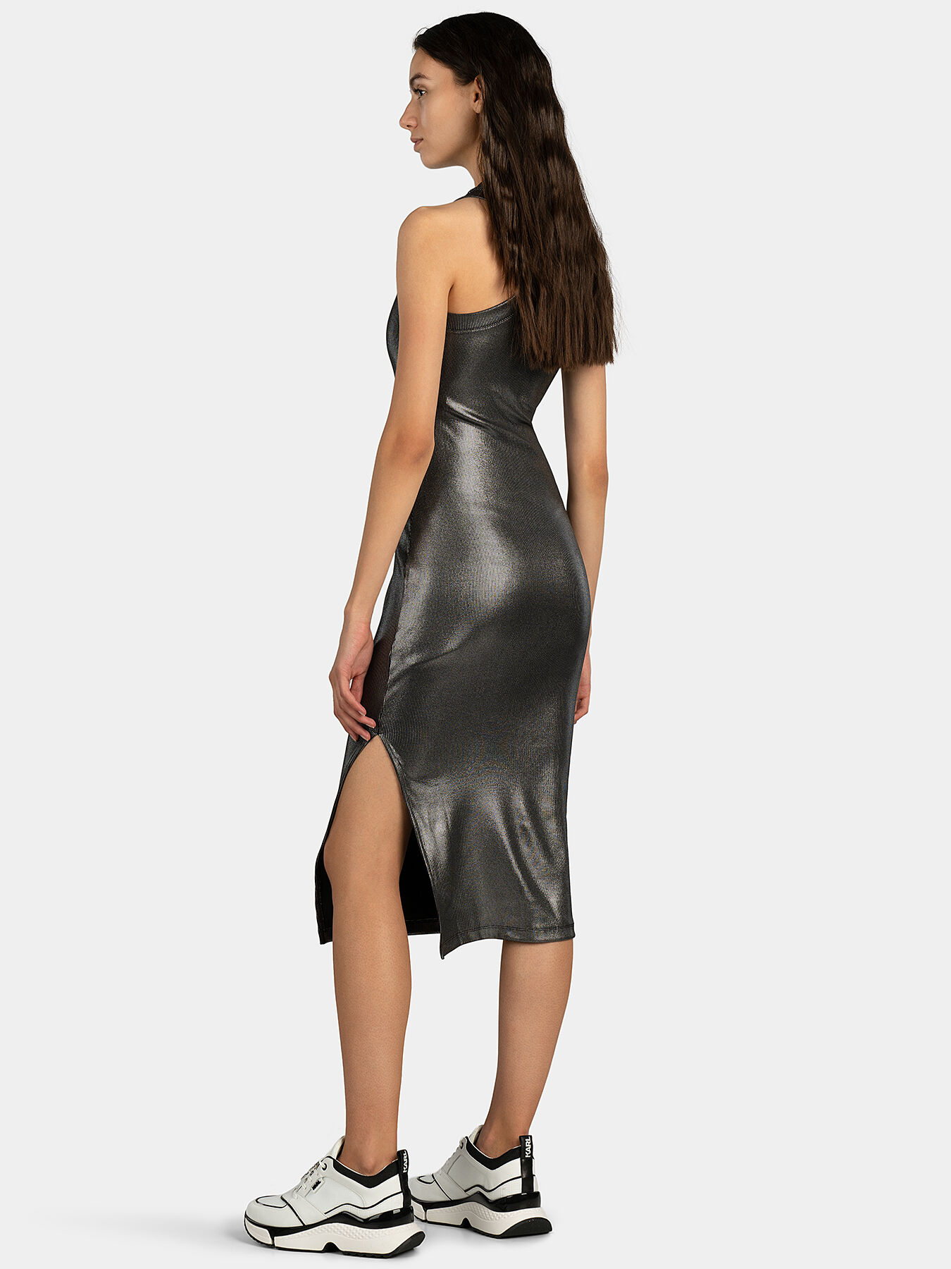 LUPITA Silver dress brand GUESS Globalbrandsstore en