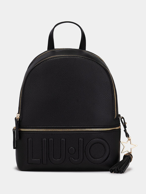 Backpack with embossed logo and pendant - 1