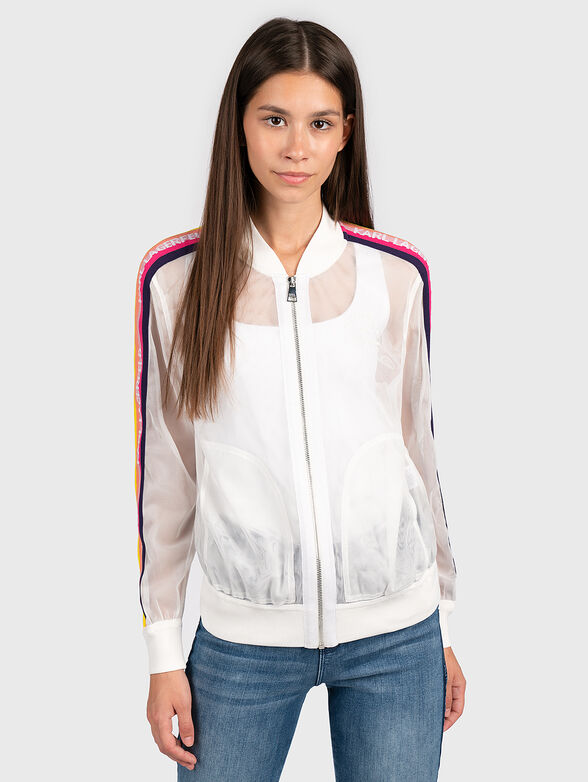 Bomber with logo print - 1