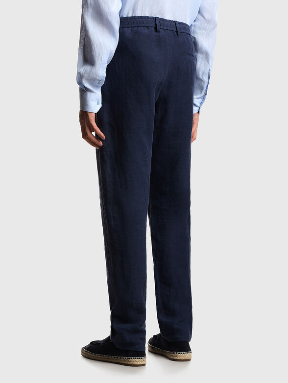 Straight-leg linen trousers - 2