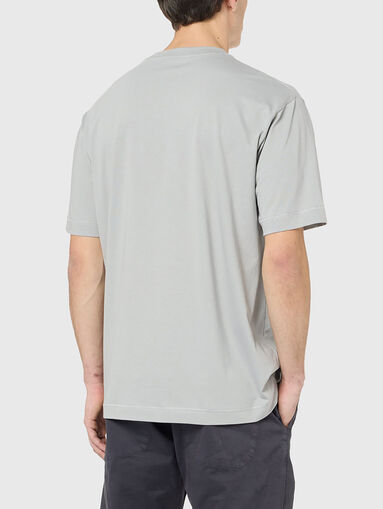 Gray cotton t-shirt  - 3