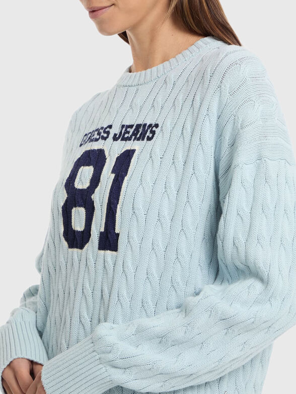 Sweater with crew neck - 4
