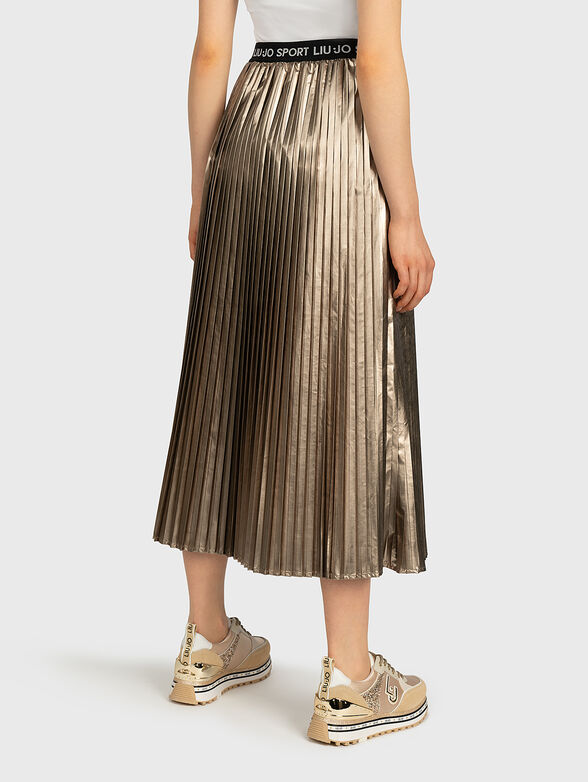 Pleated skirt in gold color - 2